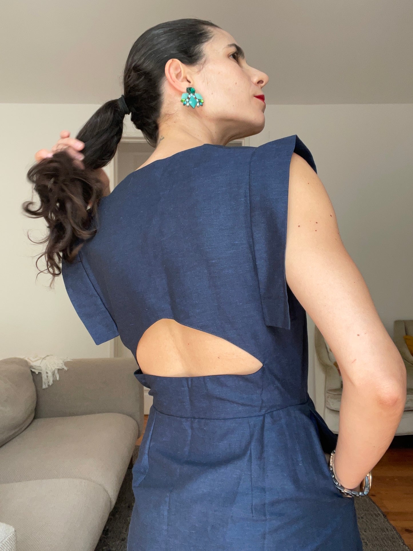 o Vestido Travel Azul Marinho