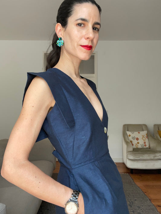 the Travel Dress Navy