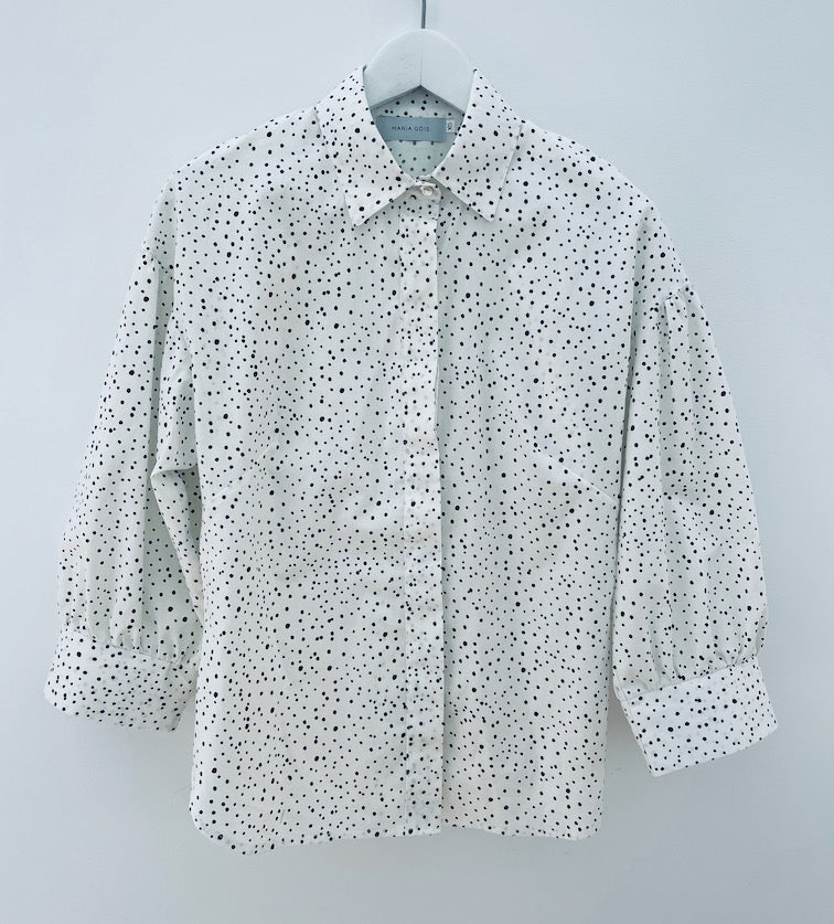 the Salt shirt with black dots