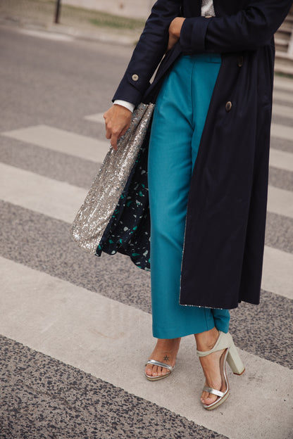 a gabardine Copenhagen em azul marinho