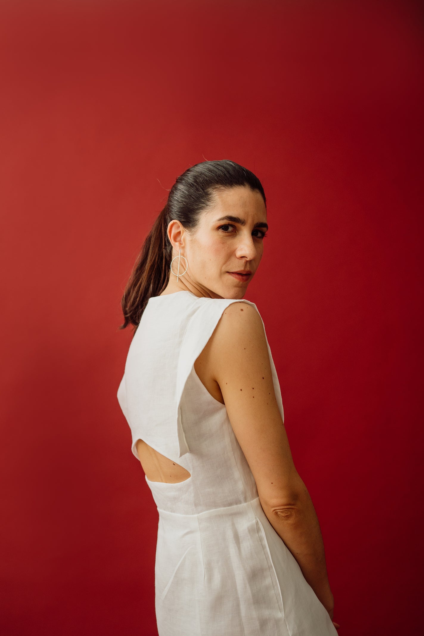 o vestido Travel em branco