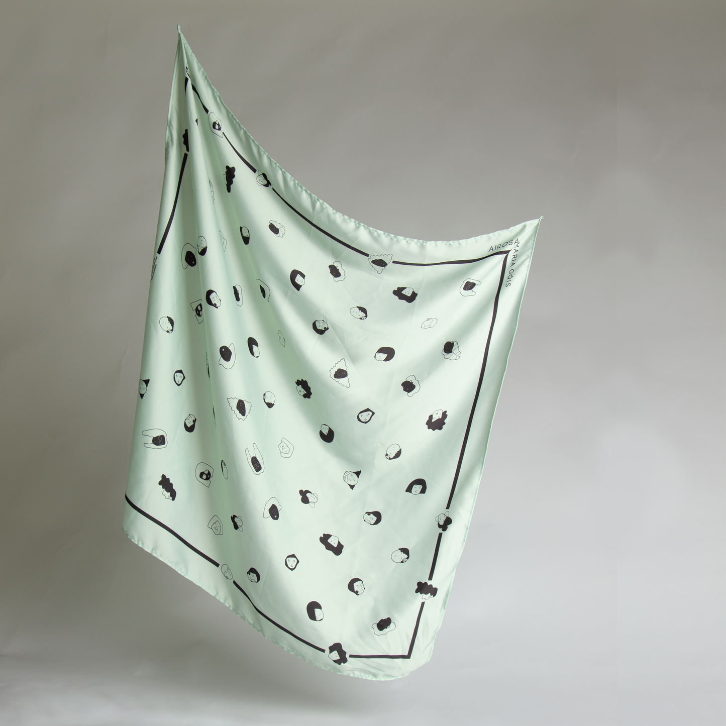 Not-a-Polka-Dot Scarf in Mint